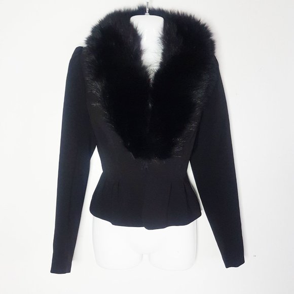 Vintage Black Mink Collar, Black Mink Fur Scarf, Black Real Fur Collar - Picture 7 of 10